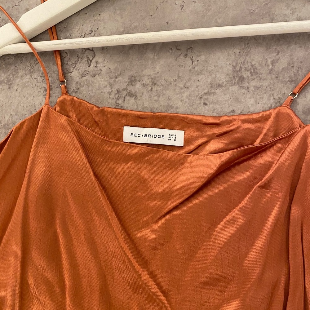 Bec & Bridge silk slip dress